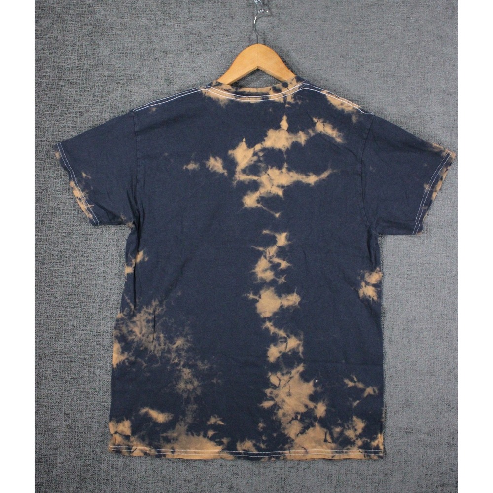 Death Row Records Acid Wash Tie Dye Graphic T-Shirt Navy Red Mens 1X - Picture 6 of 10